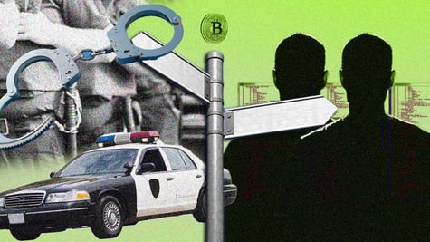 police car handcuffs and cyber criminals
