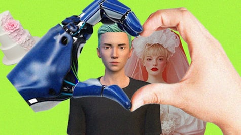 Plastic dolls marrying AI.