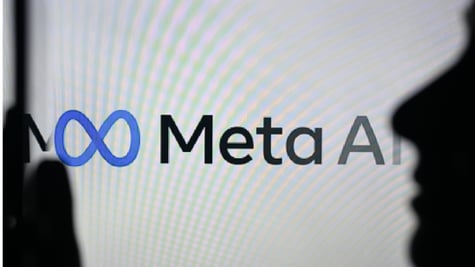 Meta AI logo.