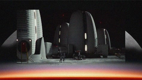 Moon base proposal by SOM architecture firm