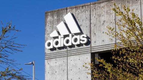 Adidas logo on building