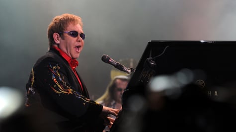Sir Elton John at the piano