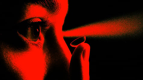 Infrared contact lenses