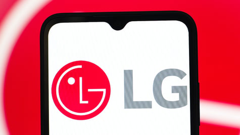 Logo of South Korean electronics company LG