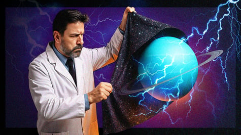 A scientist unveiling Uranus.