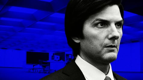 Severance start Adam Scott as Mark Scout