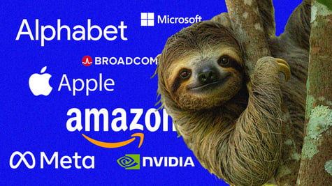 Apple, Microsoft, Google parent Alphabet, Amazon.com, Nvidia, Meta Platforms Tesla