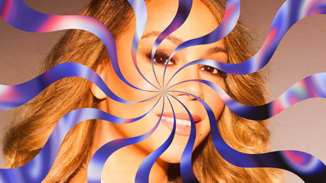 Mariah Carey through an AI filter.
