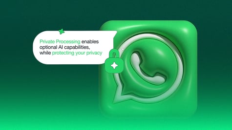 whatsapp logo with green lock