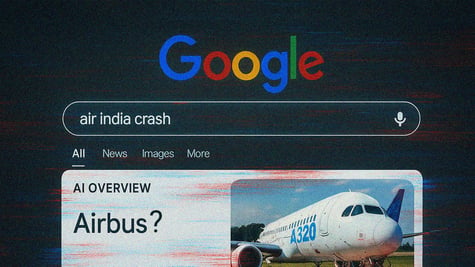 A google search with fake news.