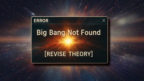 An error file warning, projected onto the cosmos.