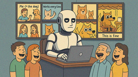AI creating memes to great public reaction.