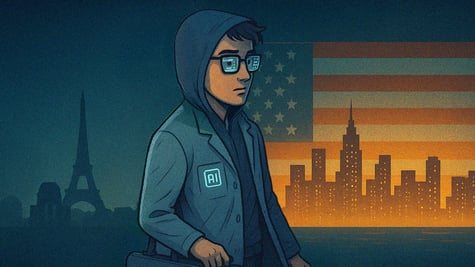 An AI developer leaving Europe and heading for the US.
