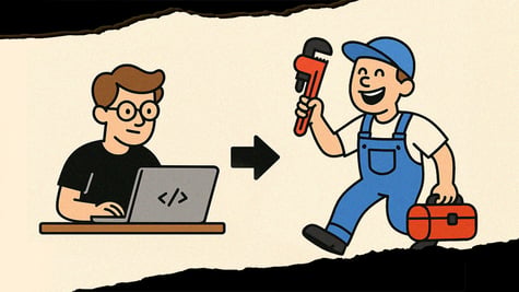 Developer becomes a plumber