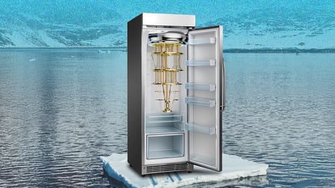 Frozen quantum computer
