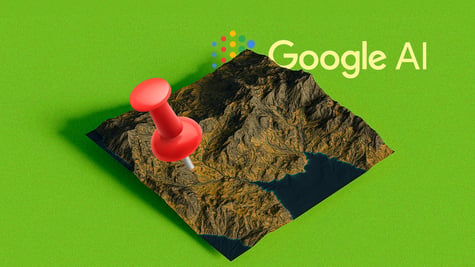A pin on the map for Google AI.