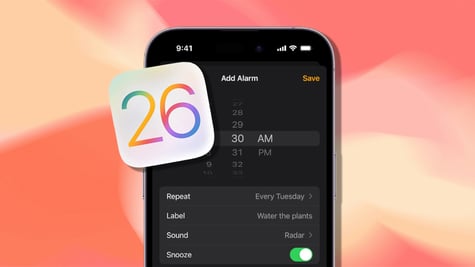 iOS 26 custom alarm snooze