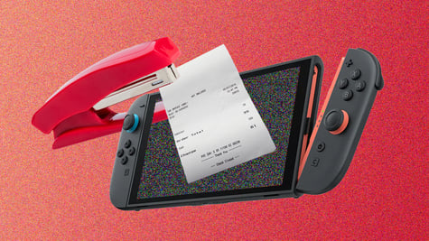 Nintendo Switch 2 stapled