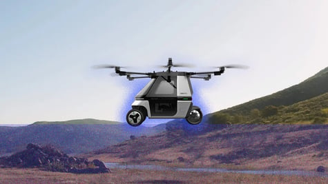 Skyrider flying motorcycle