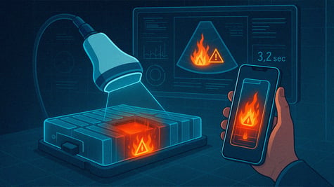 Ultrasound scan for batteries