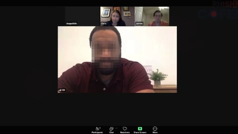 Fake Zoom call