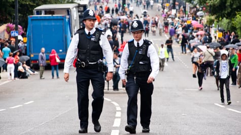 Police at the Notting Hill Carnival