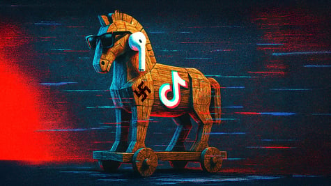 A trojan horse influencer with Nazi tattoos.
