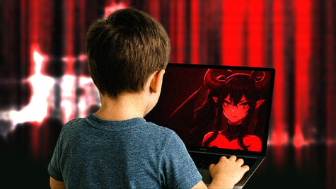 child-using-AI-anime-companion
