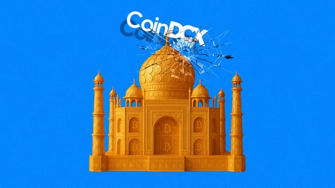 orange taj mahal made of bitcoin, coin DCX