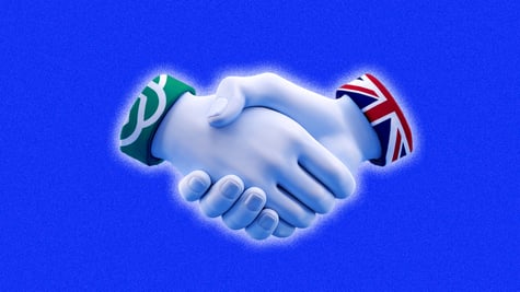 OpenAI shaking hands with the UK government; partnership