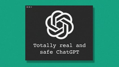 chatgpt fake application app window logo