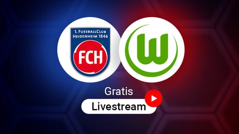 Heidenheim vs. Wolfsburg Logos für Bundesliga Spiel in der Saison 2025/2026
