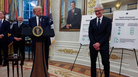Apple announces $600 billion investment in US manufacturing