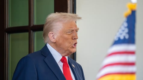 President Donald Trump face
