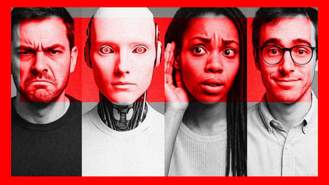Four distinct personality types on different people - cynic, robot (a borg), a listener and nerd.