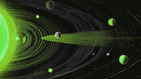 Earth's green radio waves been picked up by other planets.