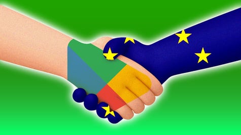 google play eu shaking hands
