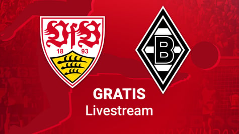 Team Logos zum Spiel Stuttgart vs. Gladbach in der Bundesliga