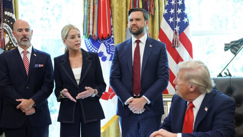 oval office, trump, jd vance, usa flag, red and bordo ties