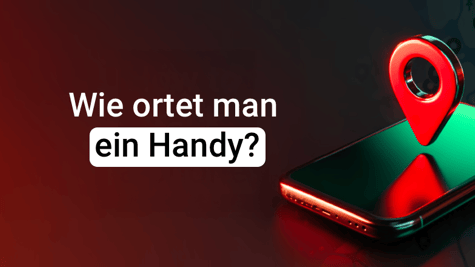 Standort Symbol über einer Handy Illustration