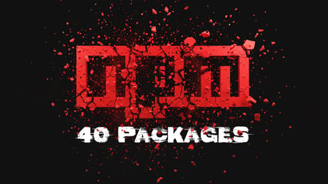 npm logo 40 packages
