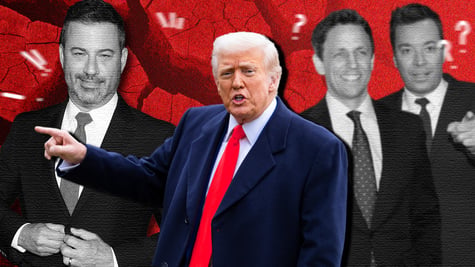 Late-night hosts Jimmy Kimmel, Jimmy Fallon, and Seth Meyers threatened by President Donald Trump