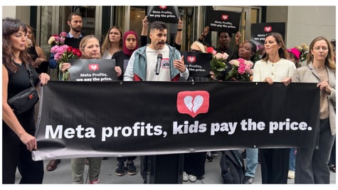 Meta anti-zuckerberg rally