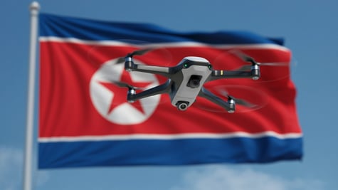 Kim Jong Un attends the performance test of an unmanned strategic reconnaissance aircraft