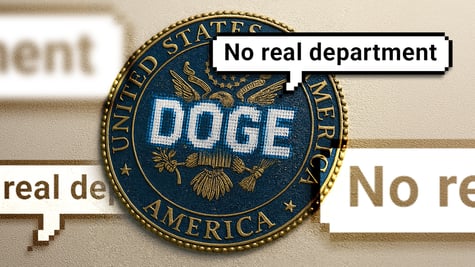 Google AI Overview says that DOGE is no real department, fictional
