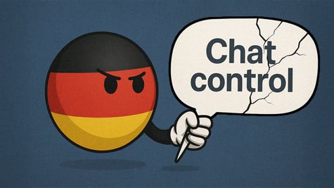 germany flag bubble chat control