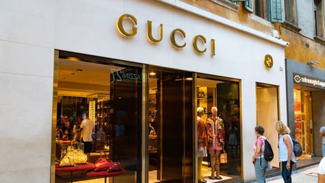 Gucci storefront in Italy
