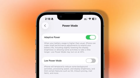 iPhone Adaptive Power Mode powered by AI