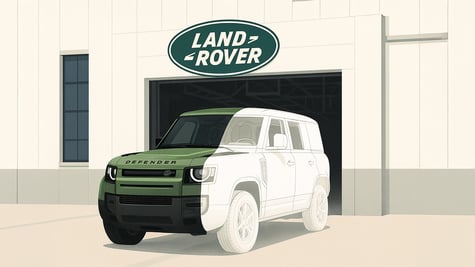 jaguar land rover logo empty car SUV
