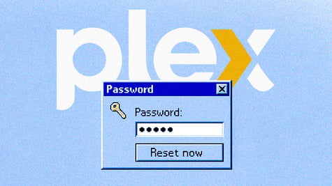 plex streaming logo password windows reset
